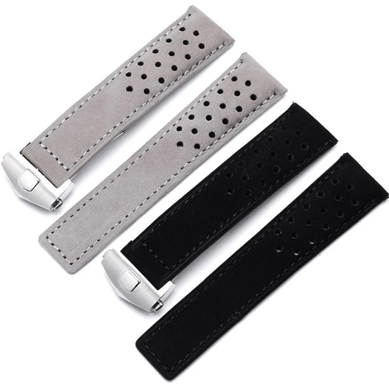Genuine Leather Wristband for  - огляд і ціна Curved Spring Bar