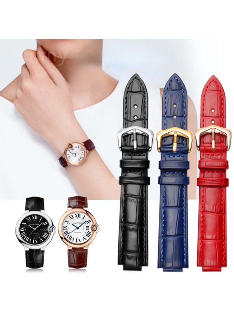 Genuine Leather Watch Strap fo - огляд і ціна Cartier Watch Tank