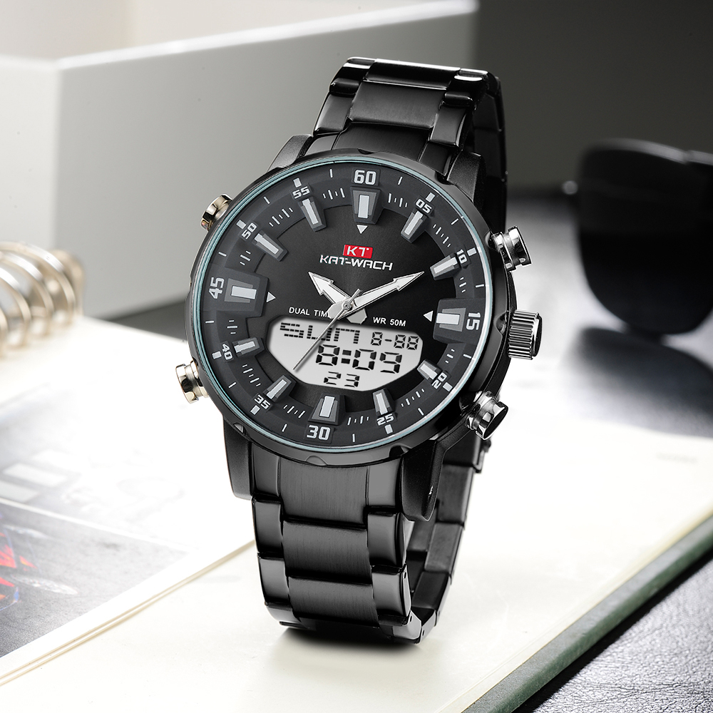 Kat-Wach Men's Quartz Watches  - огляд і ціна Suede Strap Watch